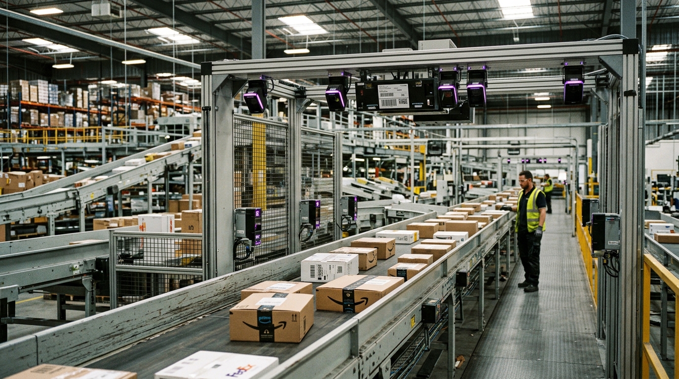 Automated Distribution Warehouse Conveyor Systems by Fourio Solutions