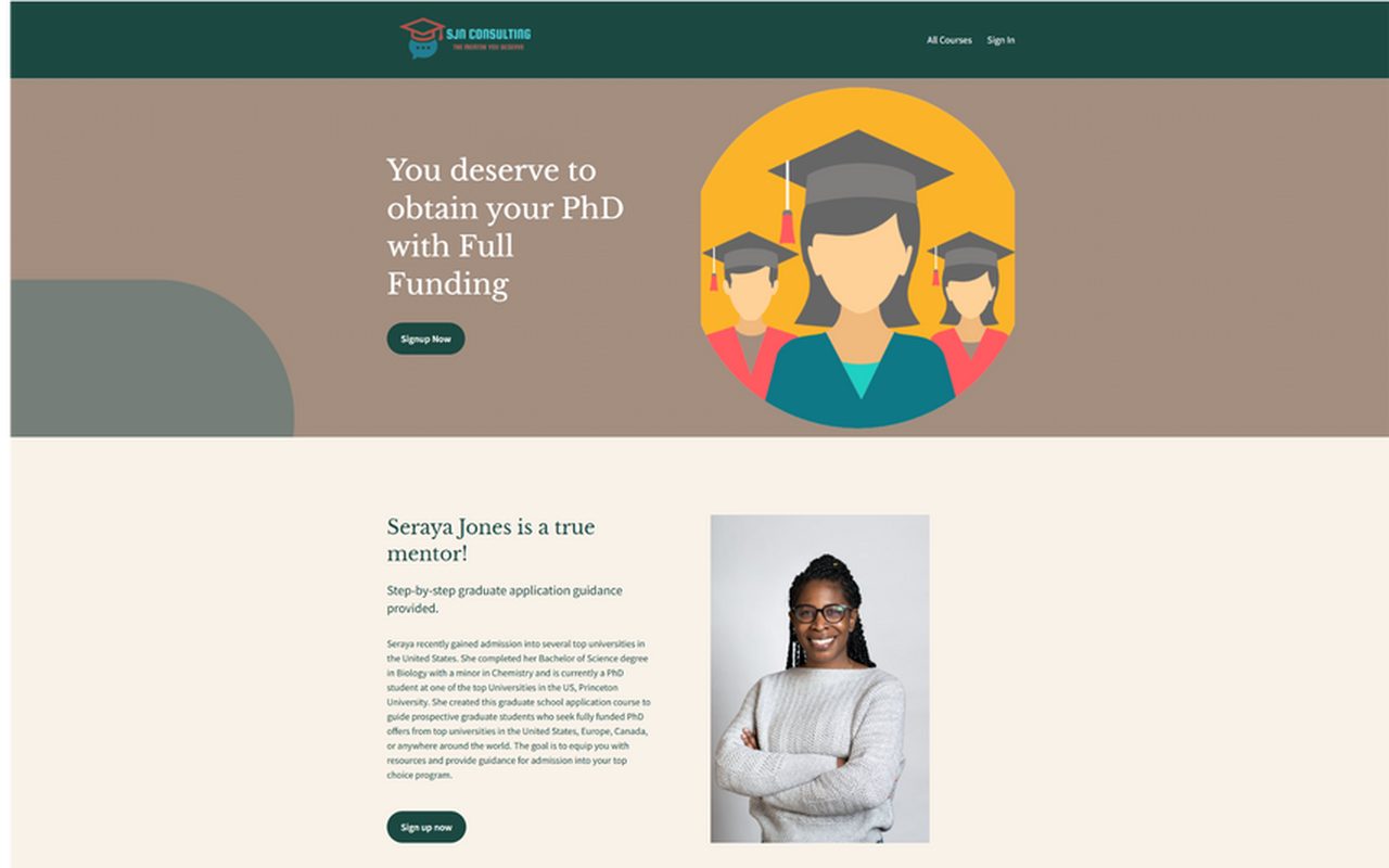 Seraya Jones: Fully Funded PhD Mentorship: project by Fourio Solutions